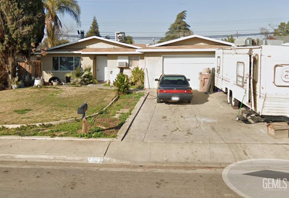 a front view of a house with entertaining space