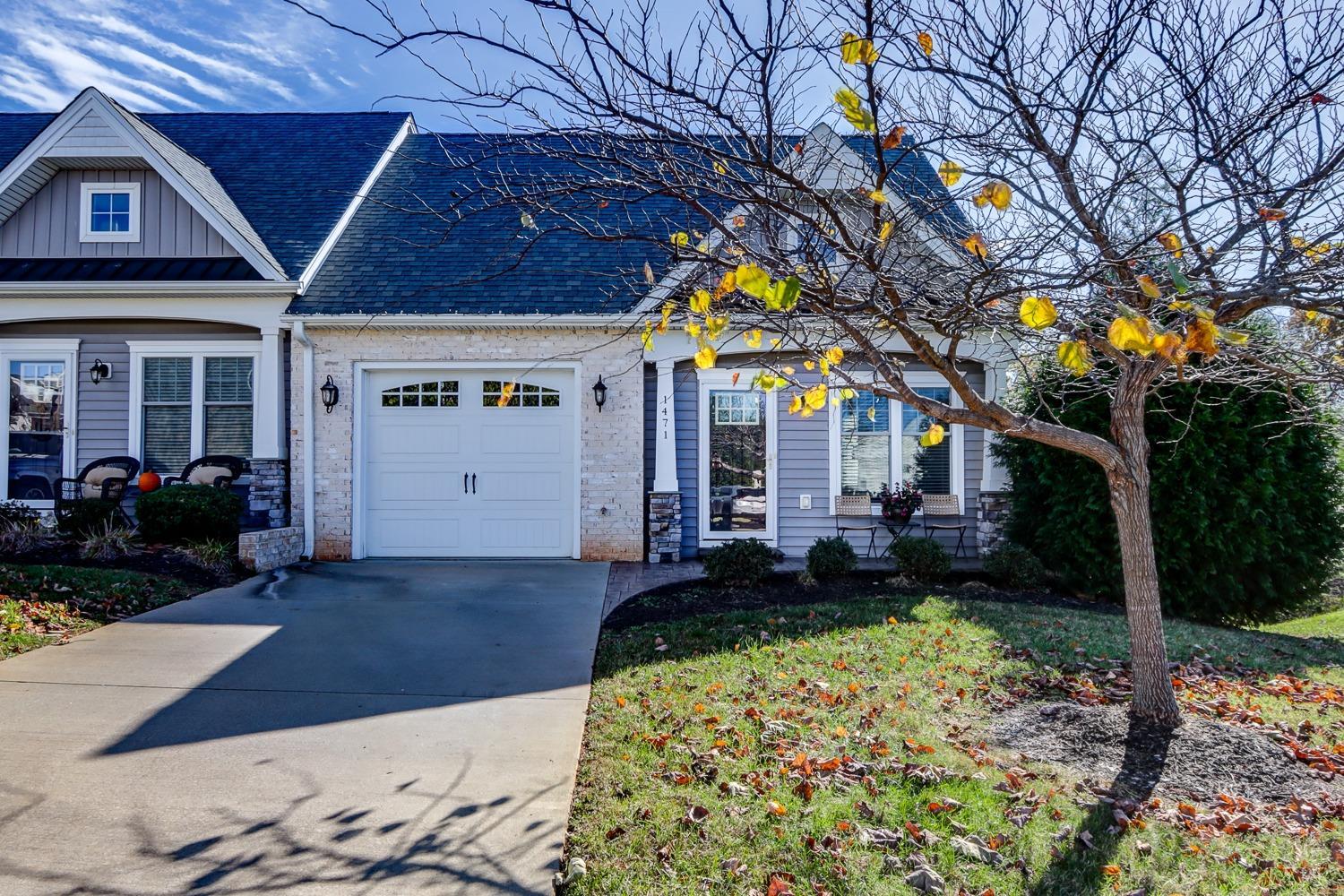 a view of a house with a patio