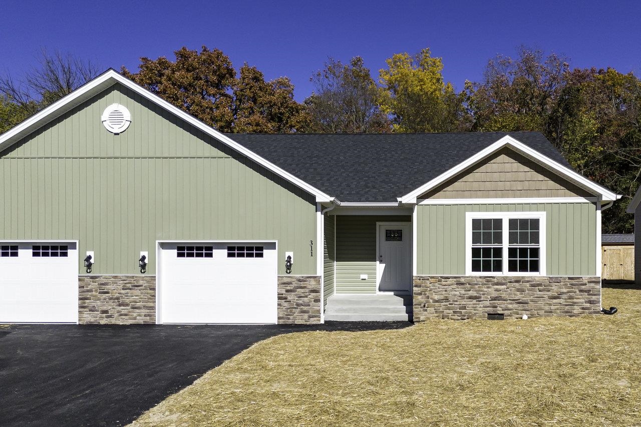 a house view with a outdoor space