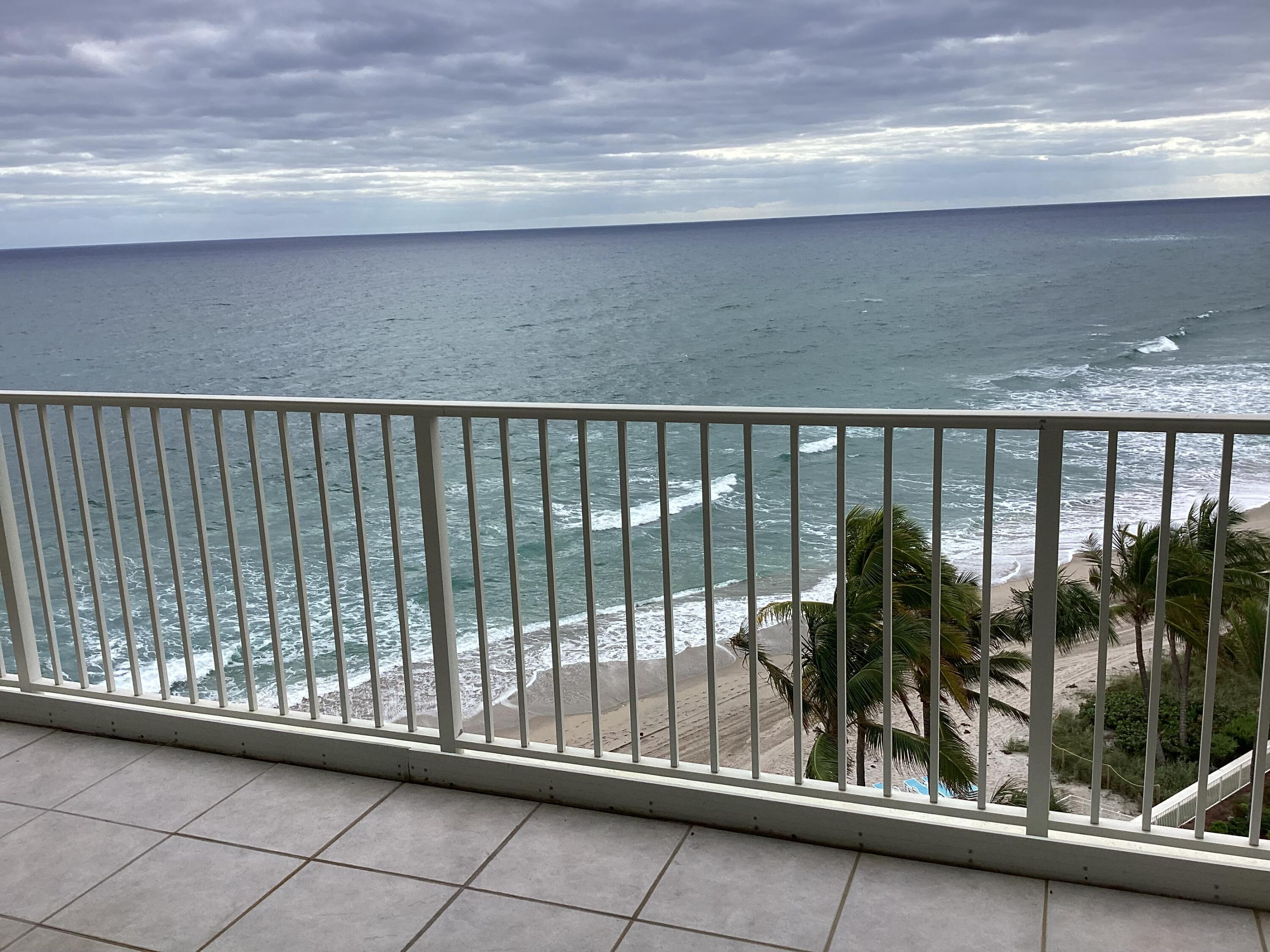 a view of a balcony