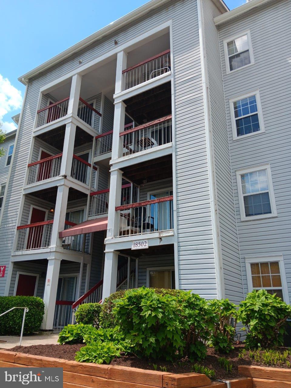 a front view of residential building