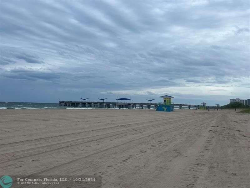 a view of an ocean beach