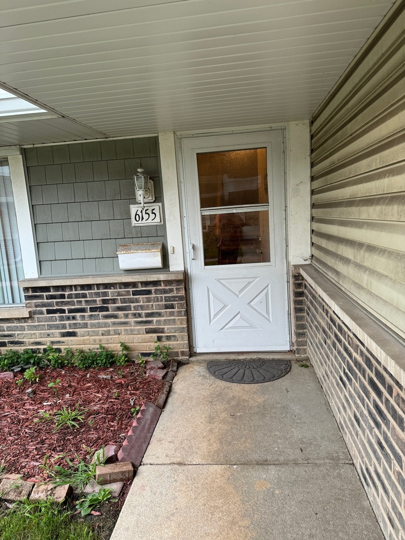 a view of front door