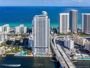 a city view with tall buildings