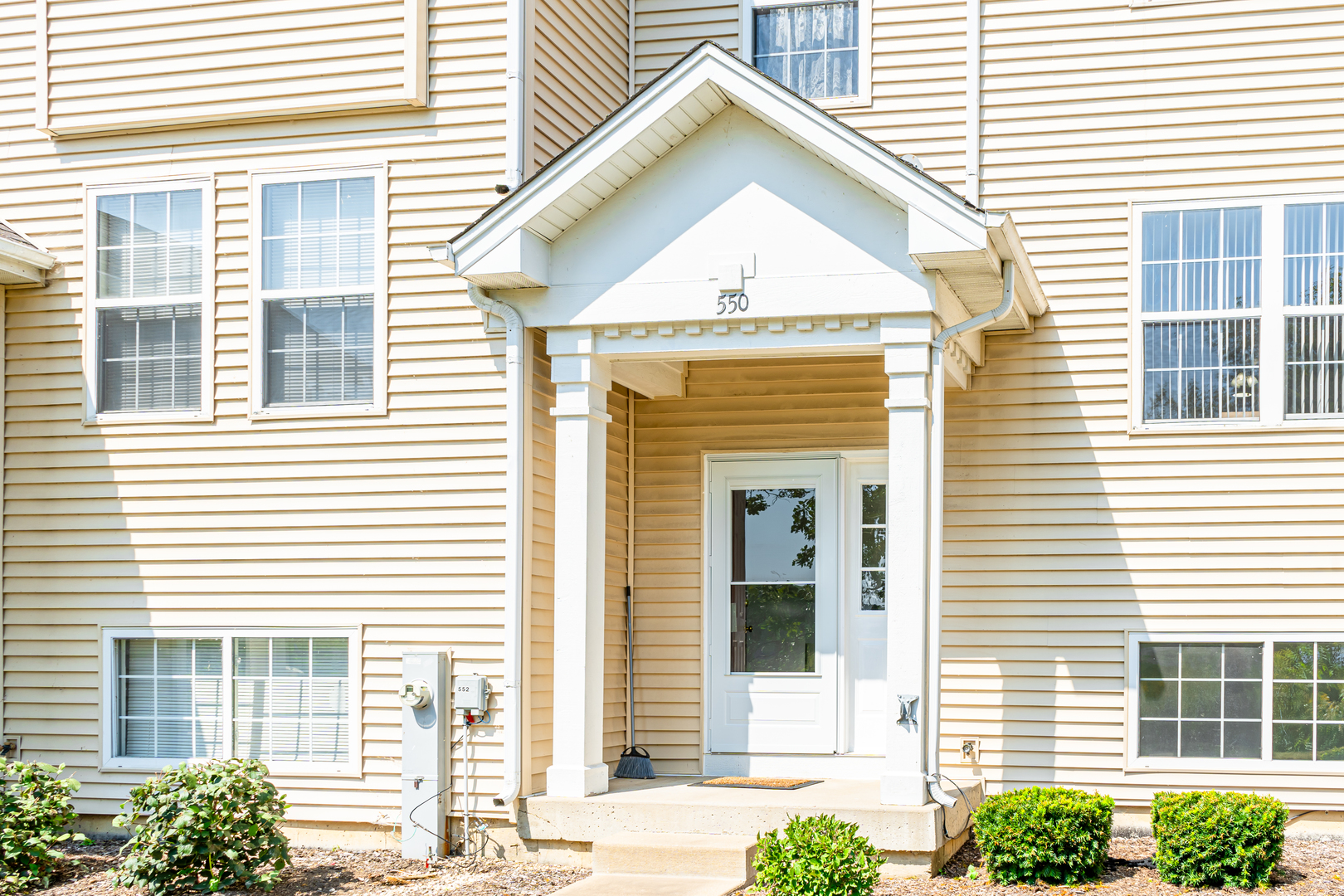 a view of a house with a small entryway