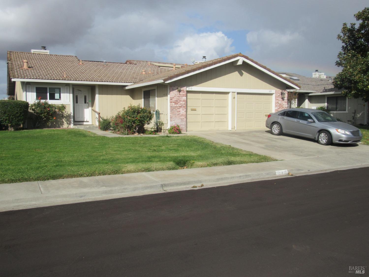 a view of a house with a outdoor space