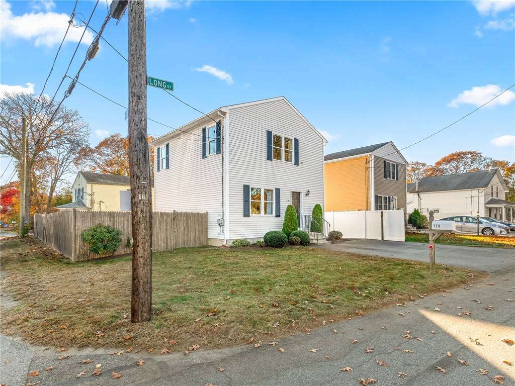 Front yard on a corner lot