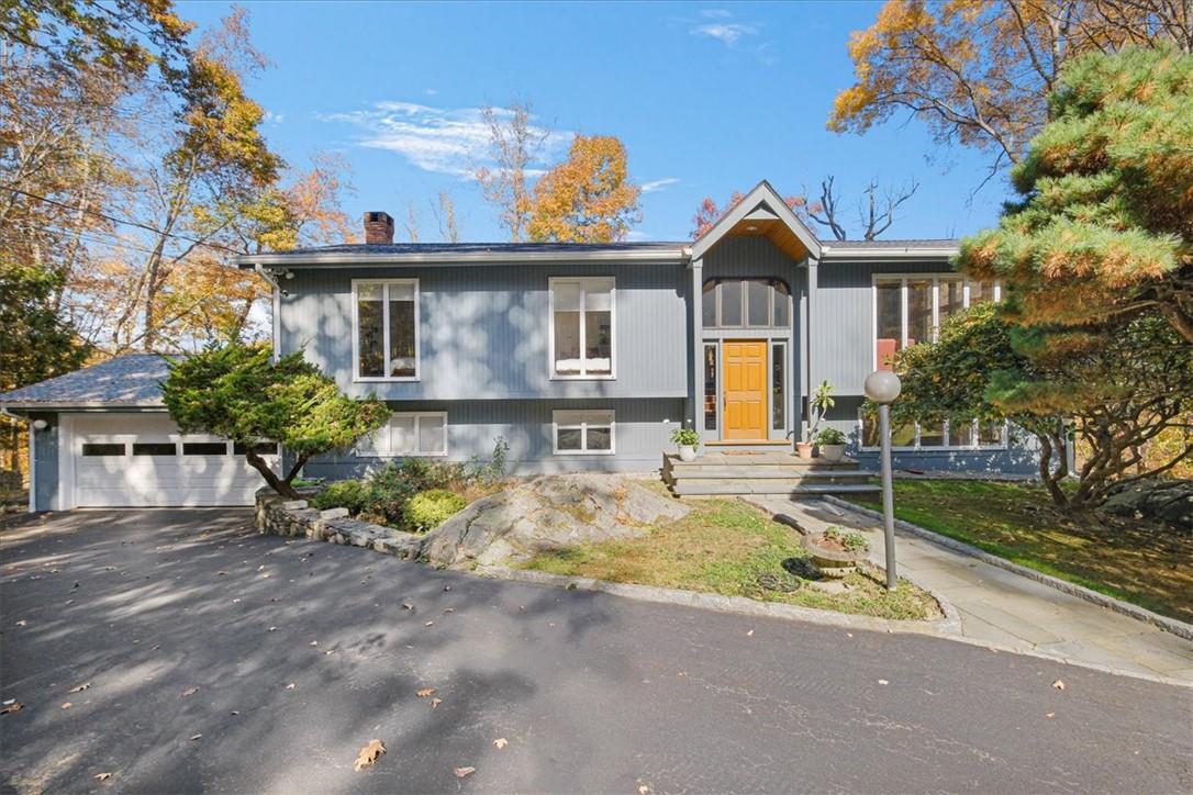 A long driveway introduces this enchanting property.