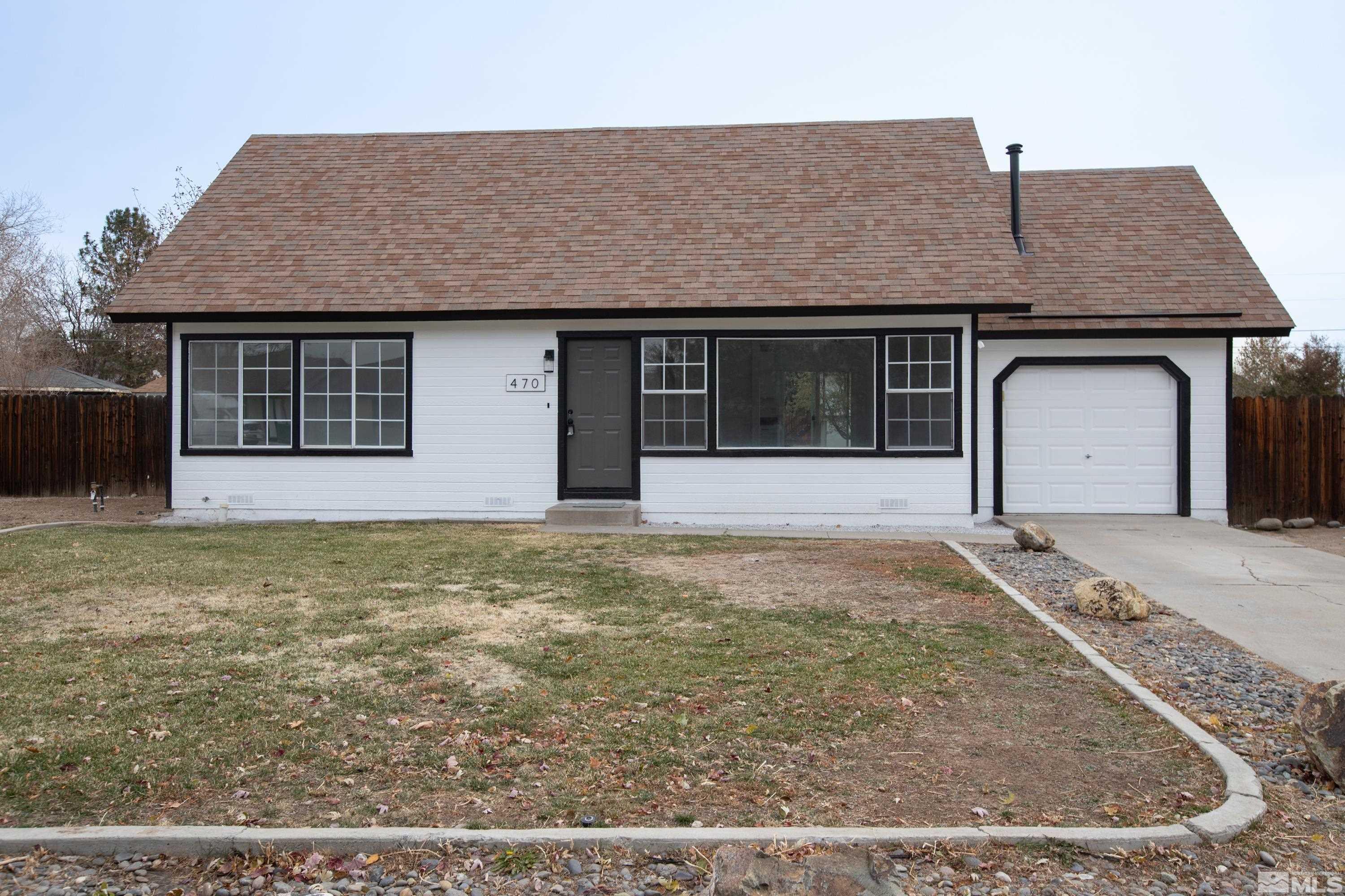 a front view of a house