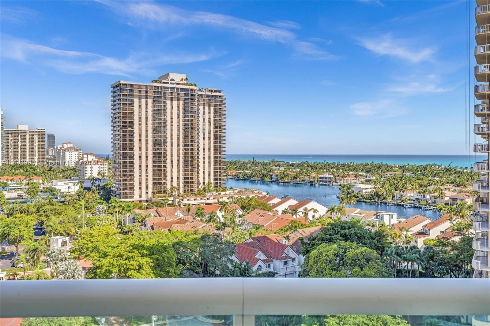 a view of a lake from a balcony