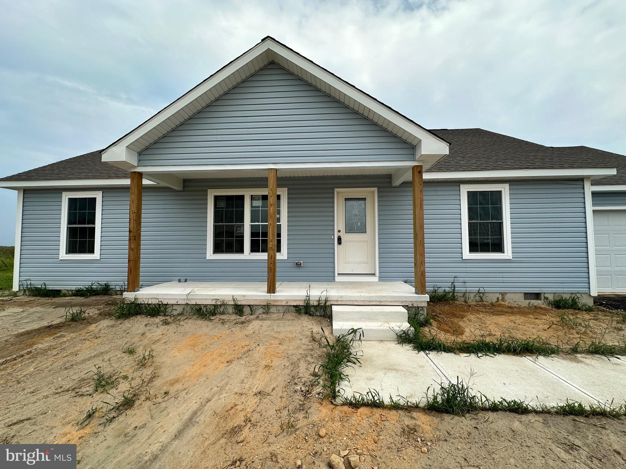 a front view of a house