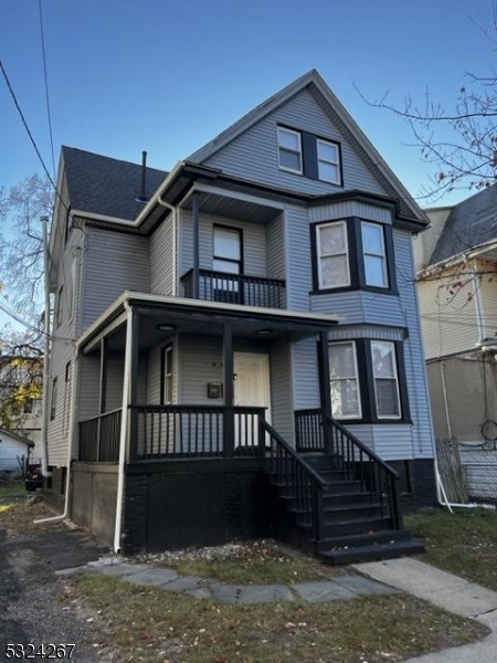 a front view of a house