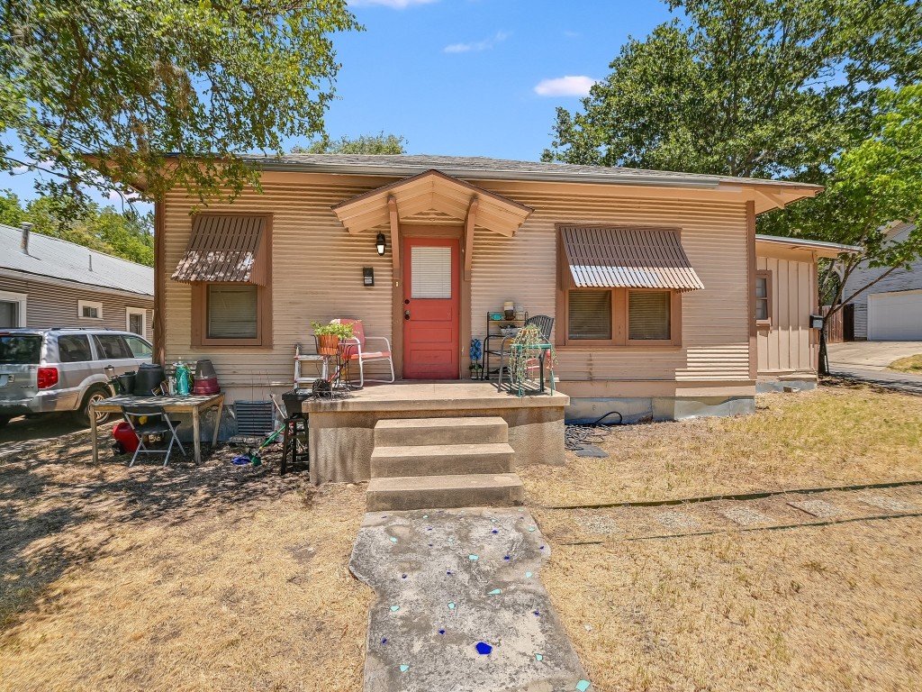 a view of a house with a patio