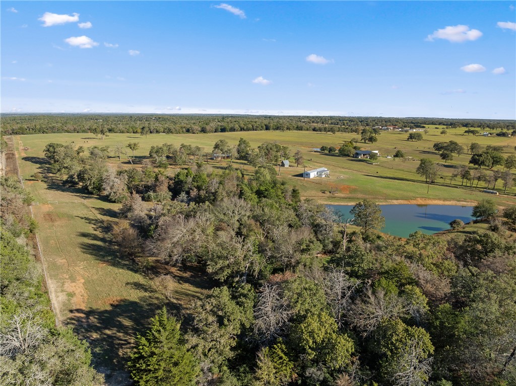 Drone / aerial view featuring a rural view and a w