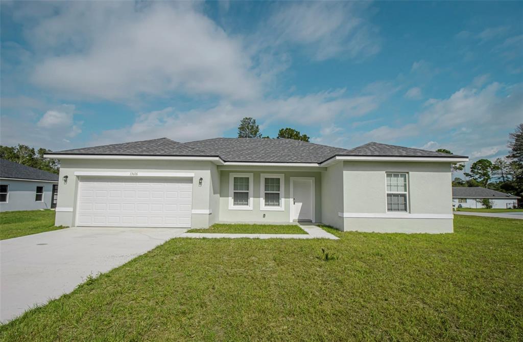 front view of house with a yard