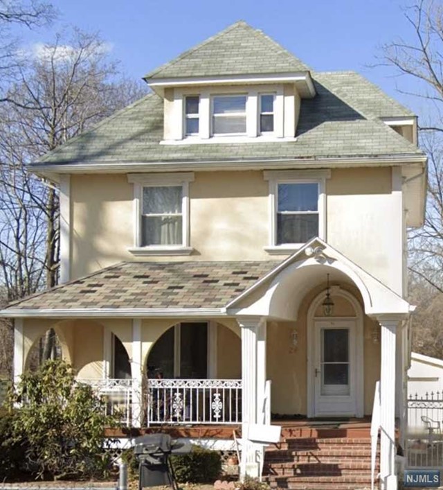 a front view of a house