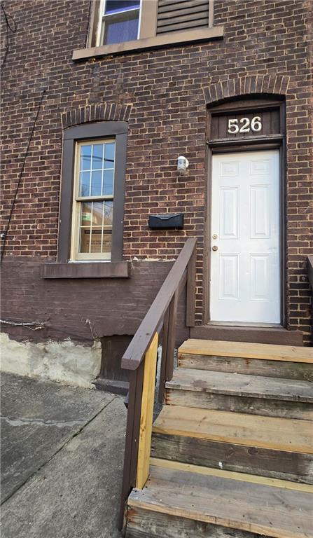 a view of front door of house