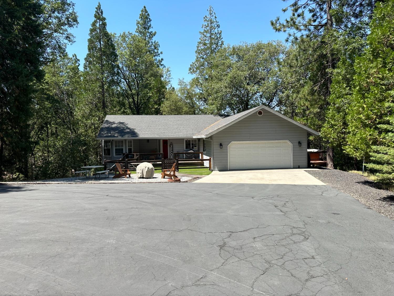 a house view with a outdoor space