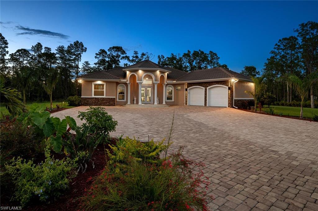 Beautiful extended brick driveway