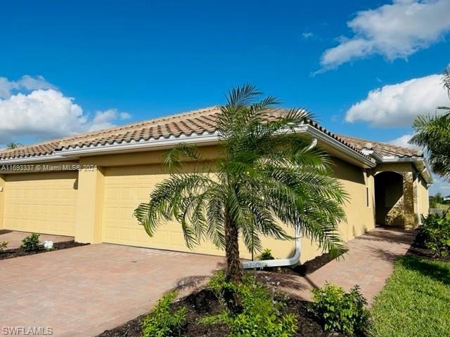 a view of a house with a patio