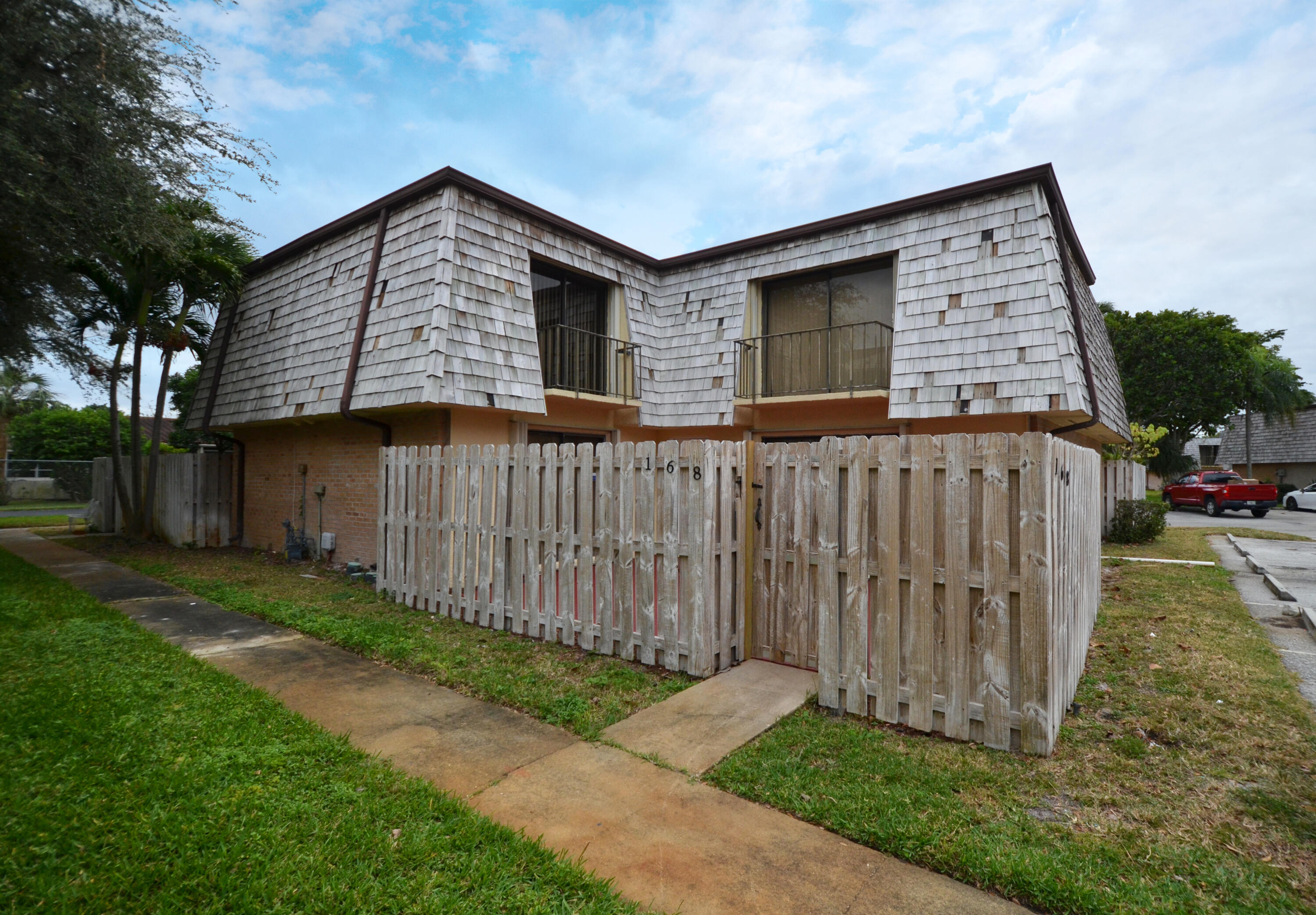 Front of townhome