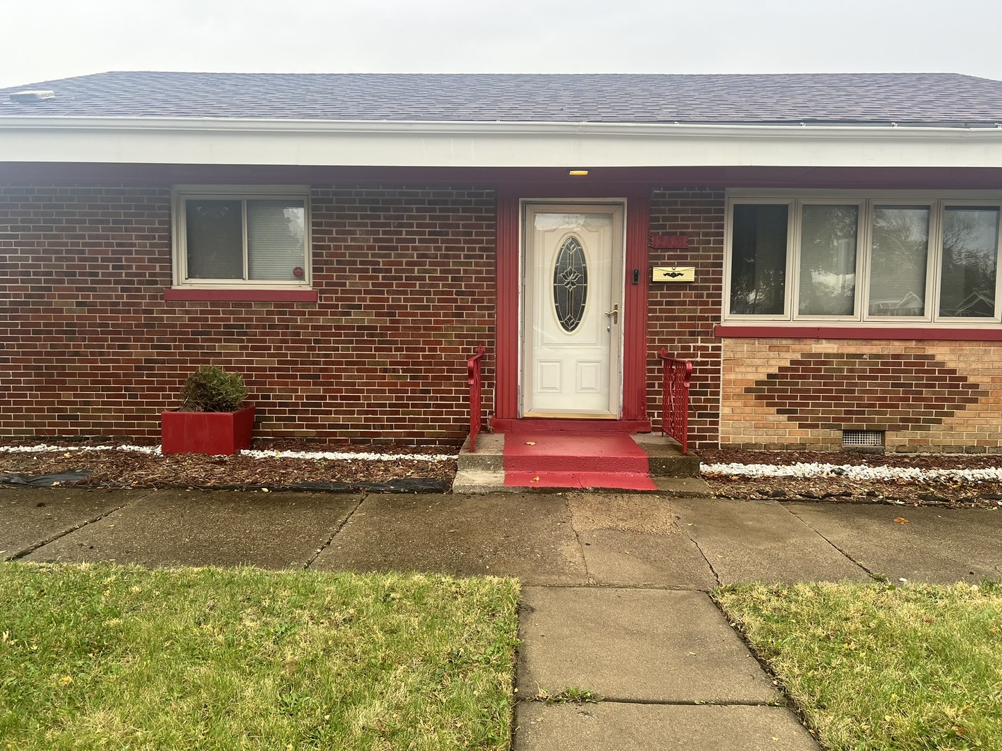 a view of a house with a patio