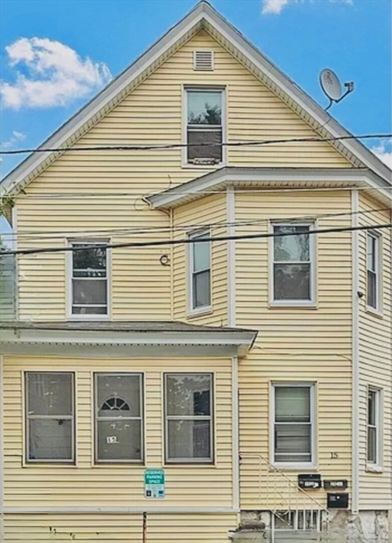 a view of a house with a balcony