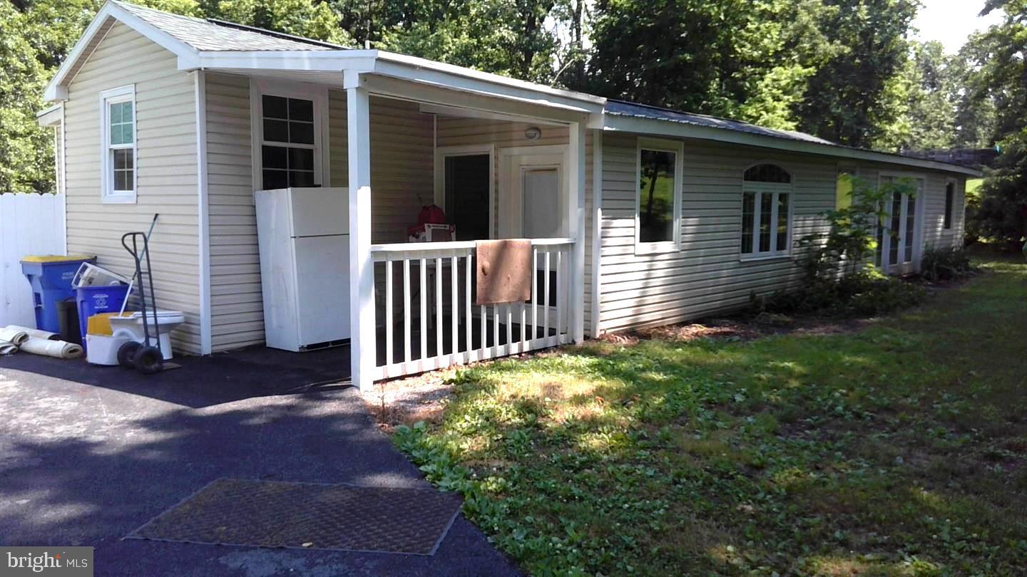 a backyard of a house