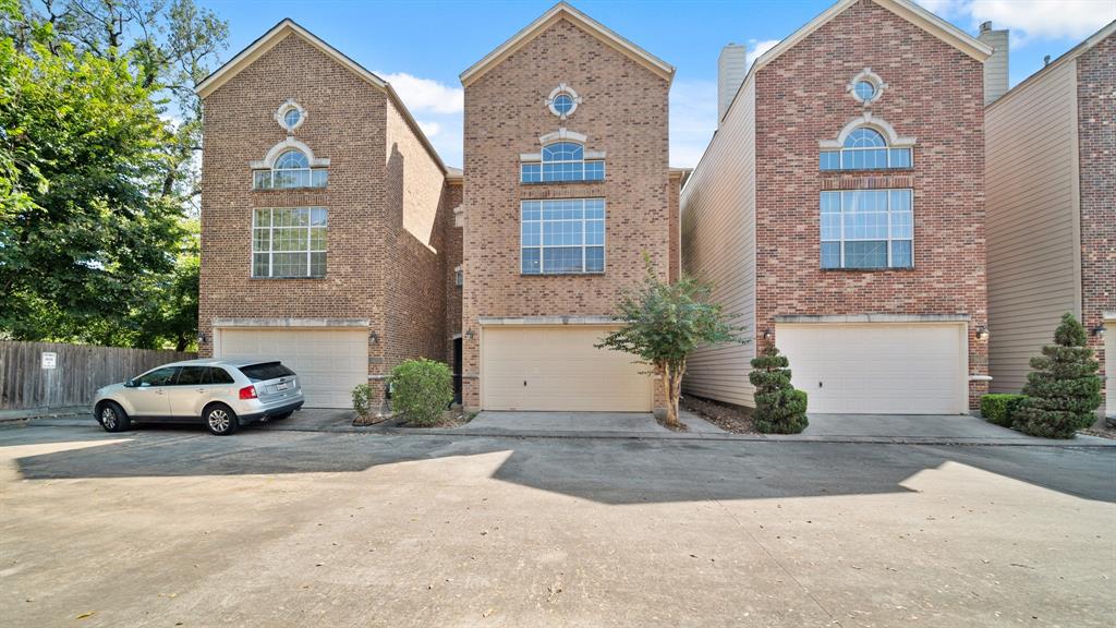 front view of multiple houses