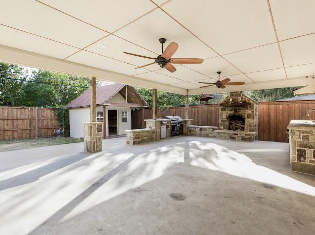 a view of a couches in front of house