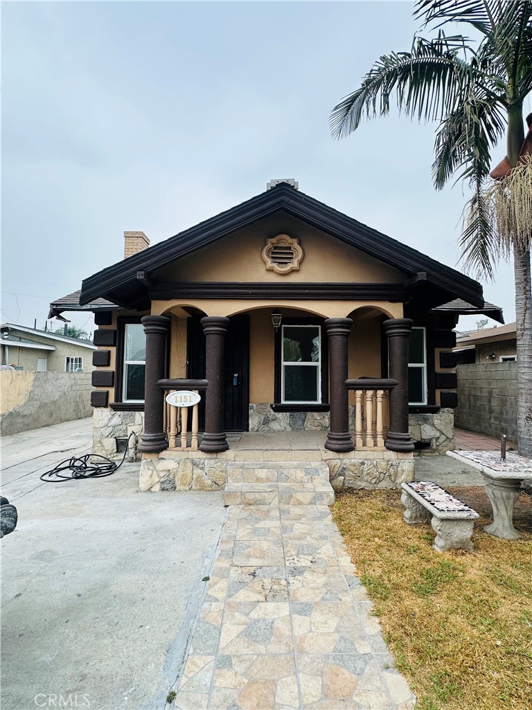 a view of a house with sink and sitting area