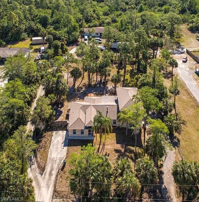 Birds eye view of property