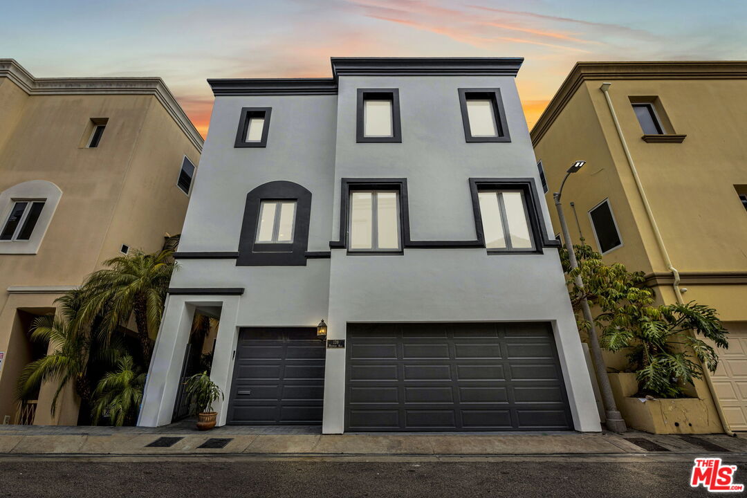 a front view of a house with entryway