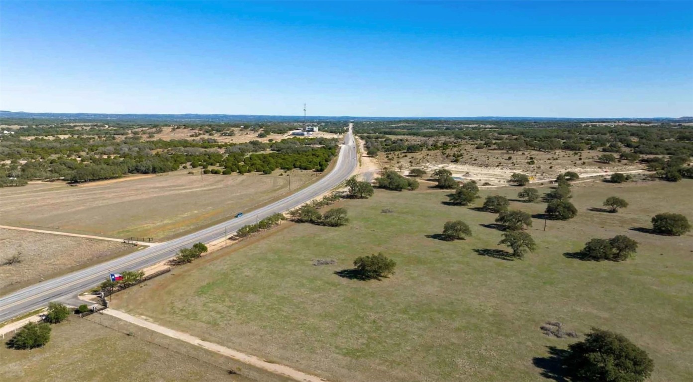 an aerial view of beach and ocean