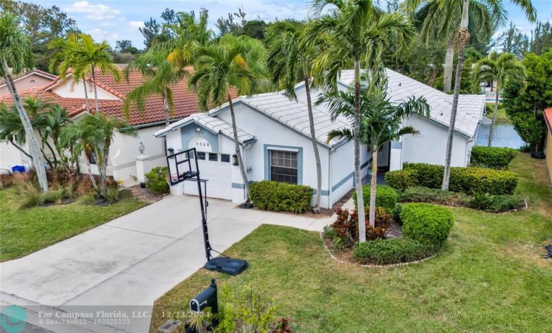 3 Bedroom, 2 Bathroom, Rarely Available, Lakefront home in Delray Beach! No Membership required.