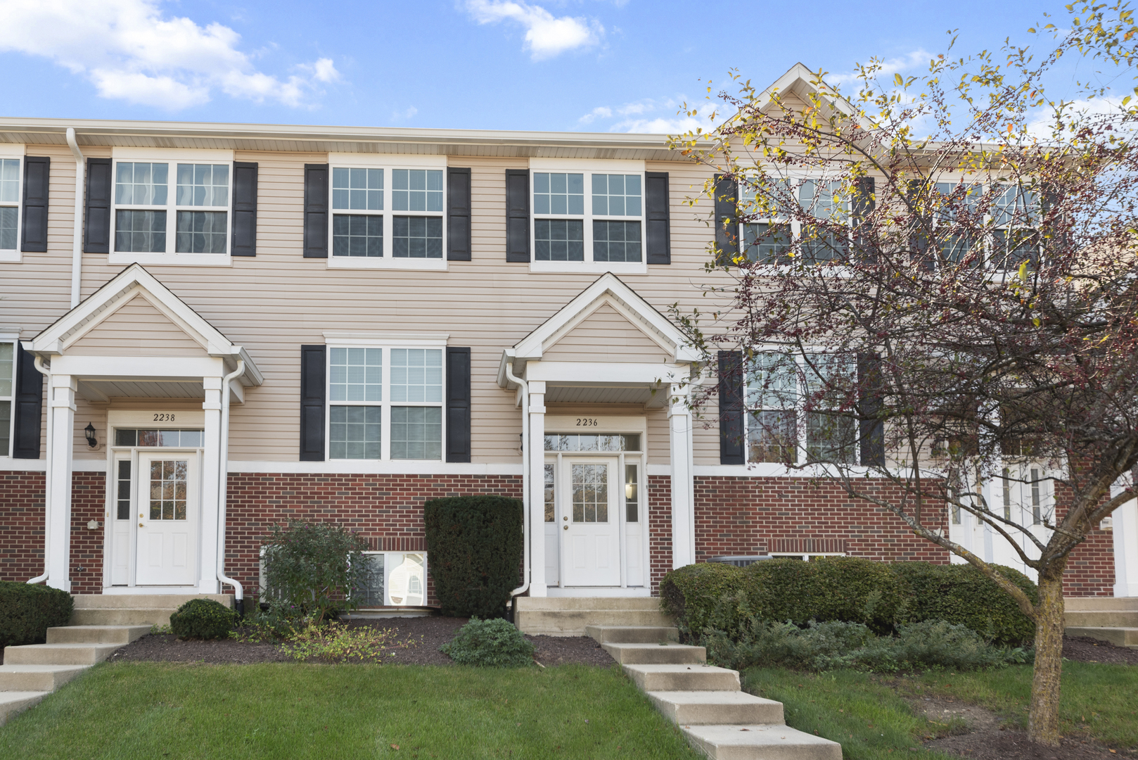 front view of house with a yard