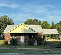 a aerial view of a house