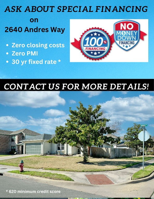 Call today to find out how you can buy this home with ZERO $ down, ZERO closing costs, ZERO PMI, fixed low interest rate for a 30 year fixed loan.