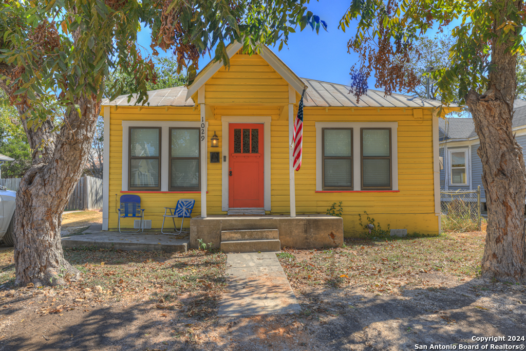 a front view of a house