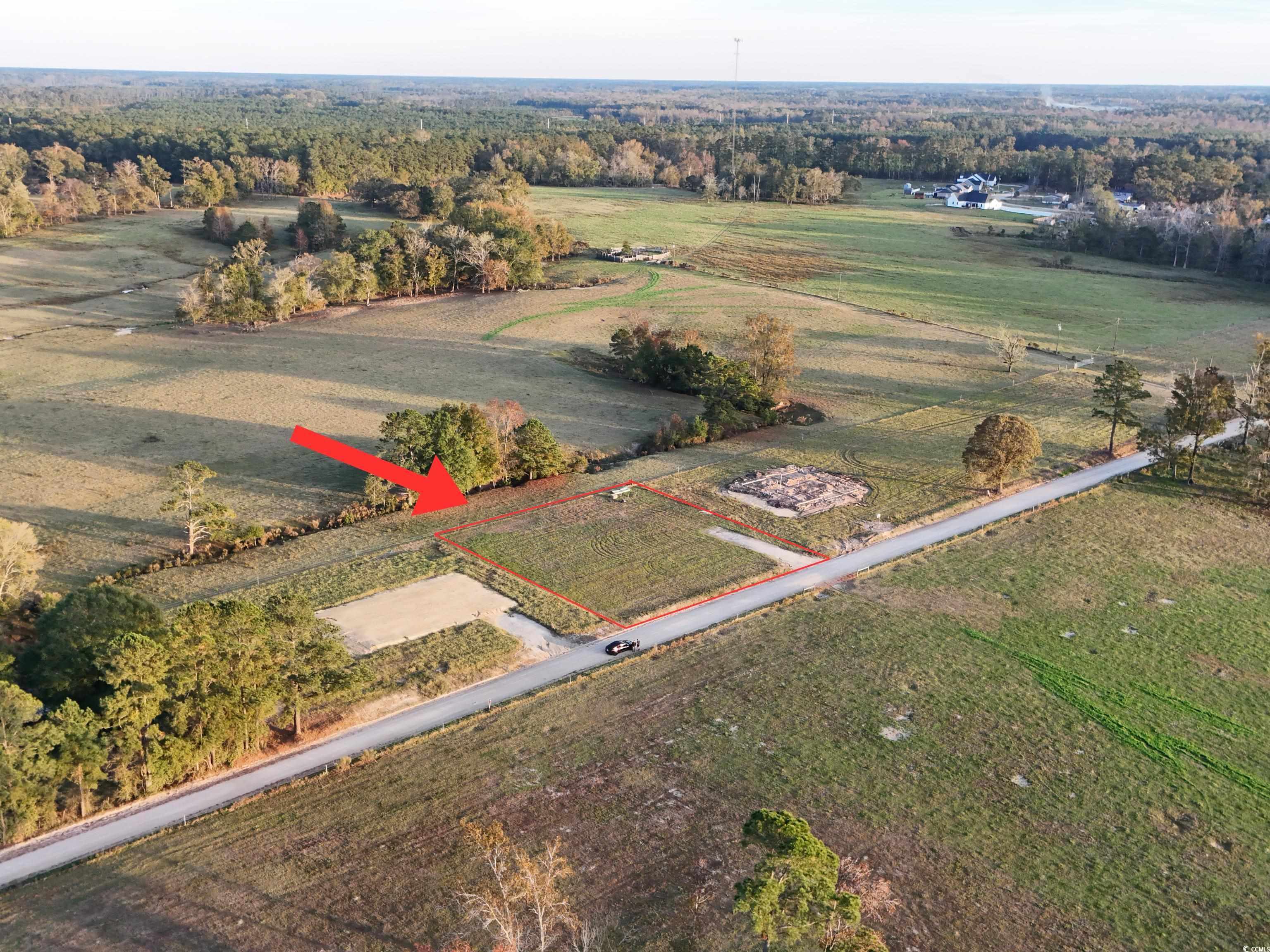 Drone / aerial view featuring a rural view