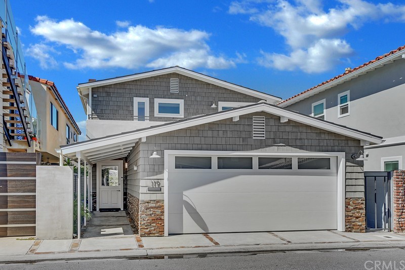 a front view of a house