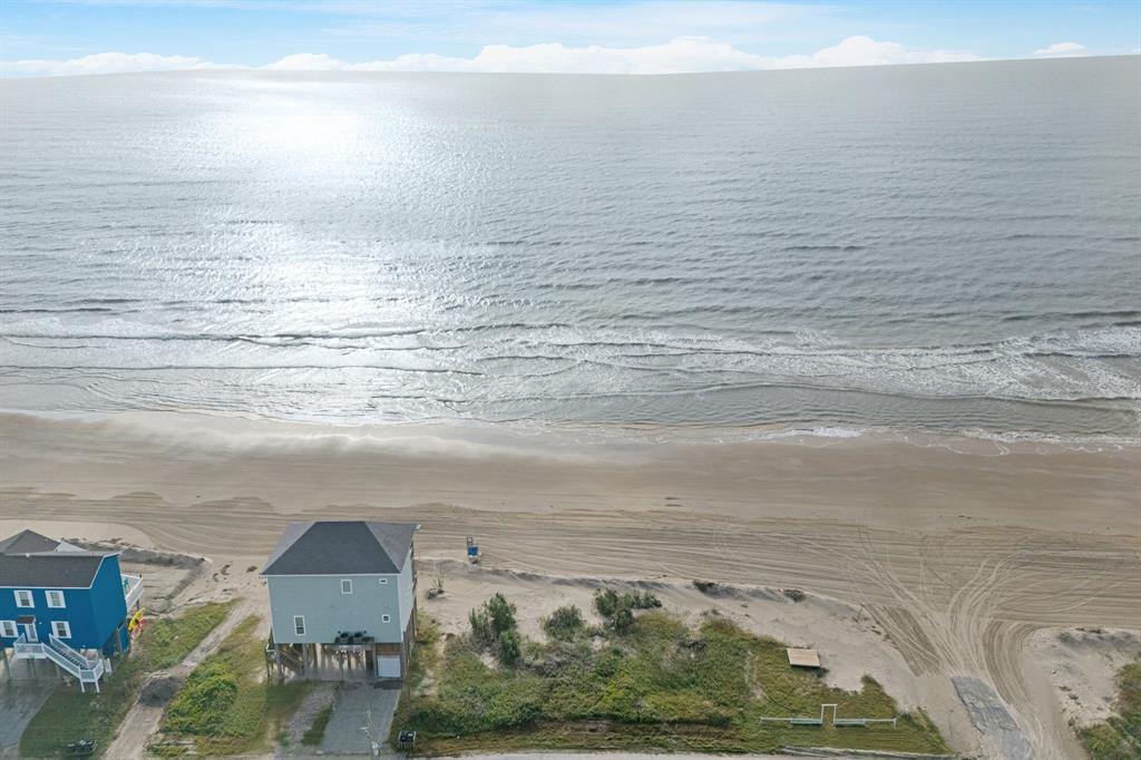 a view of an ocean and beach