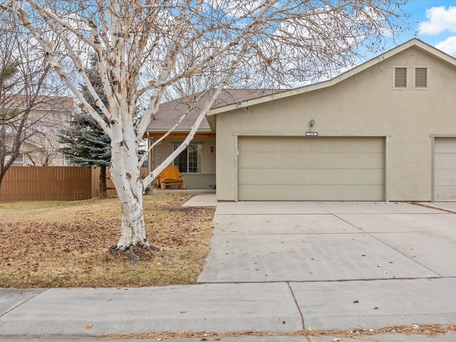 a house that has a tree in front of it