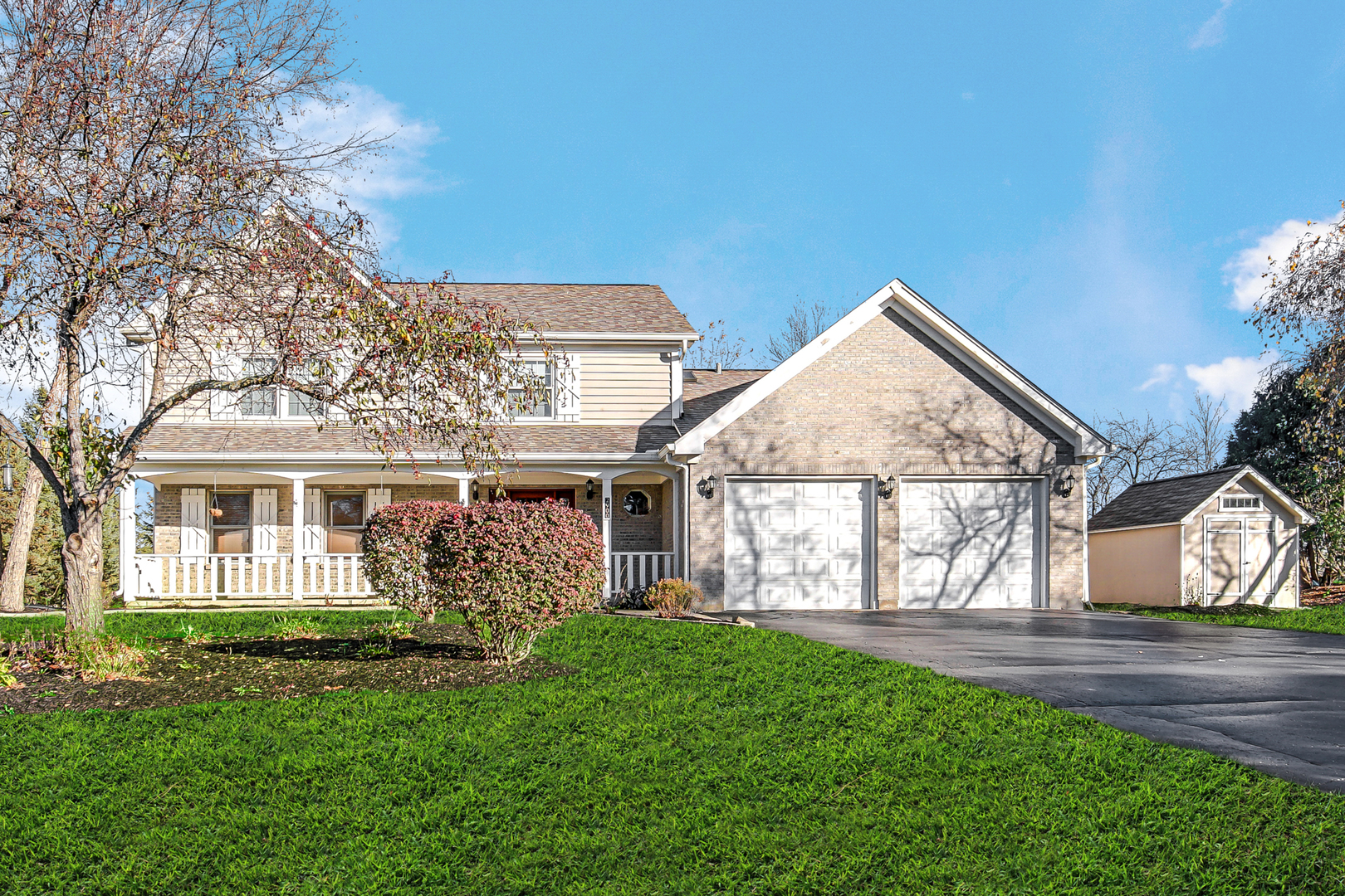 front view of house with a yard