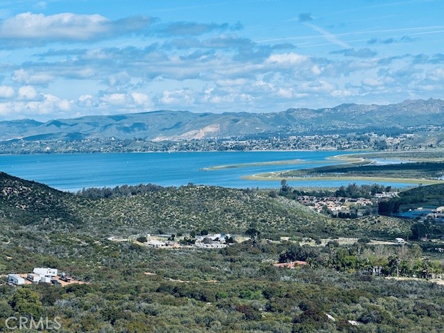 a view of a city with an ocean beach