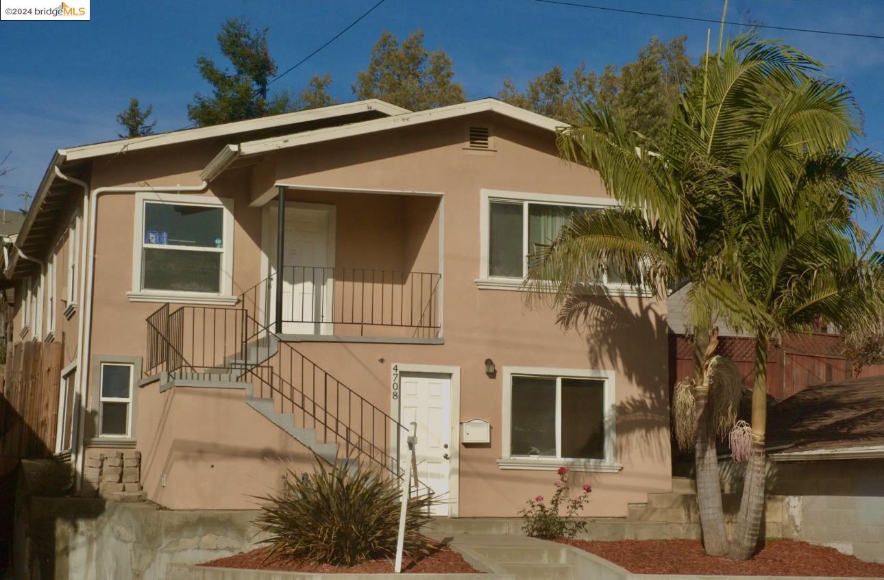 a front view of a house