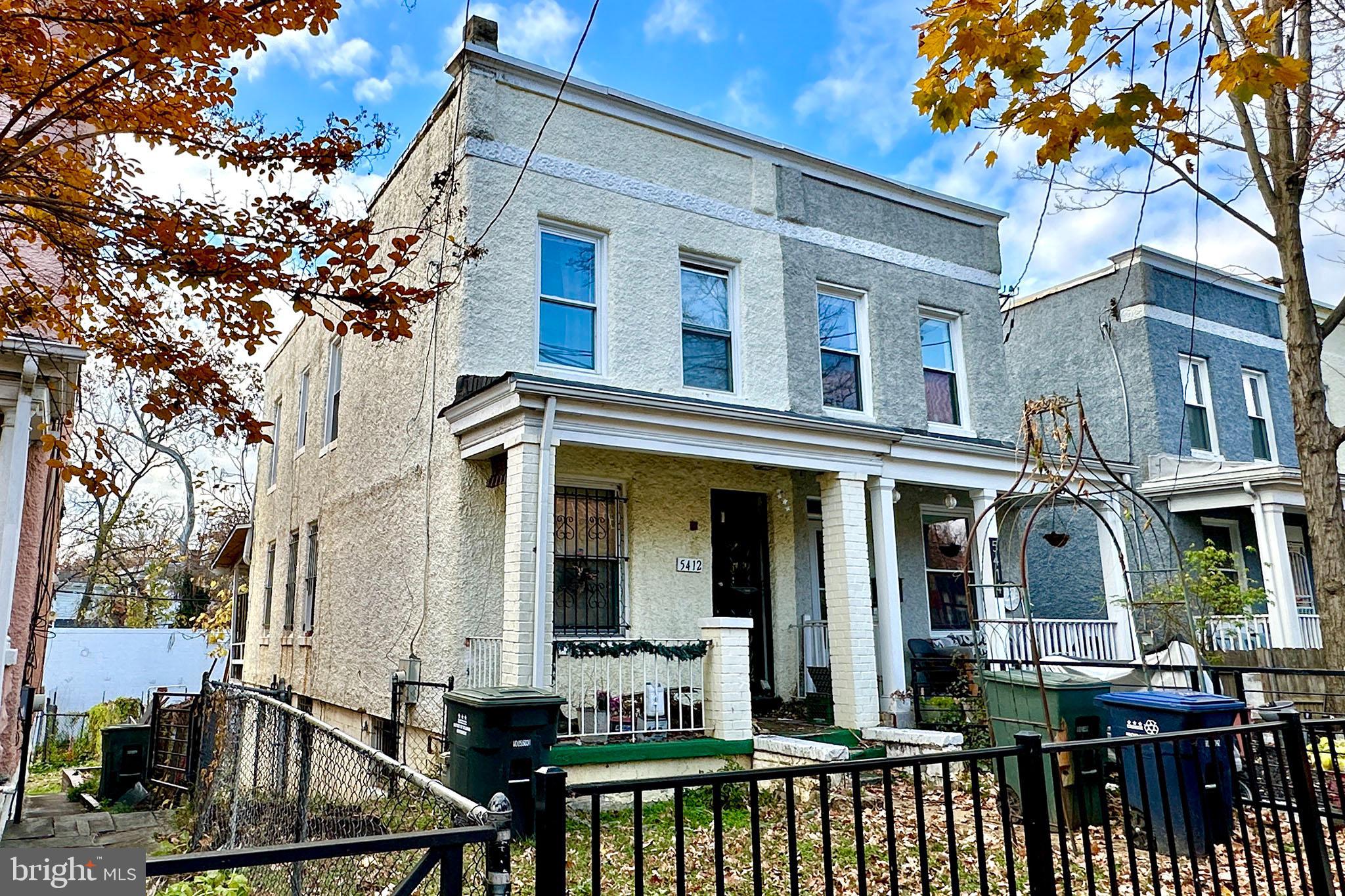 front view of a building with a street