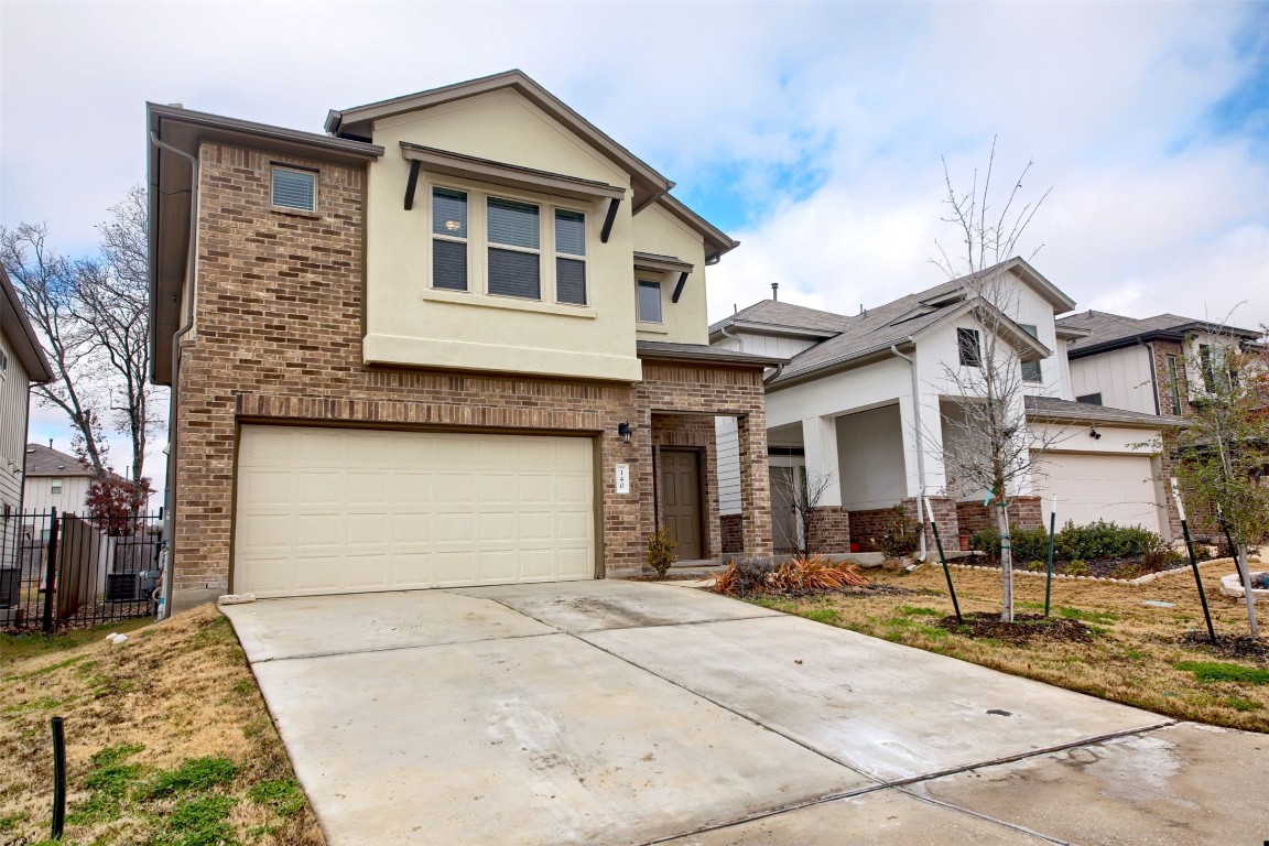 a front view of a house with entertaining space