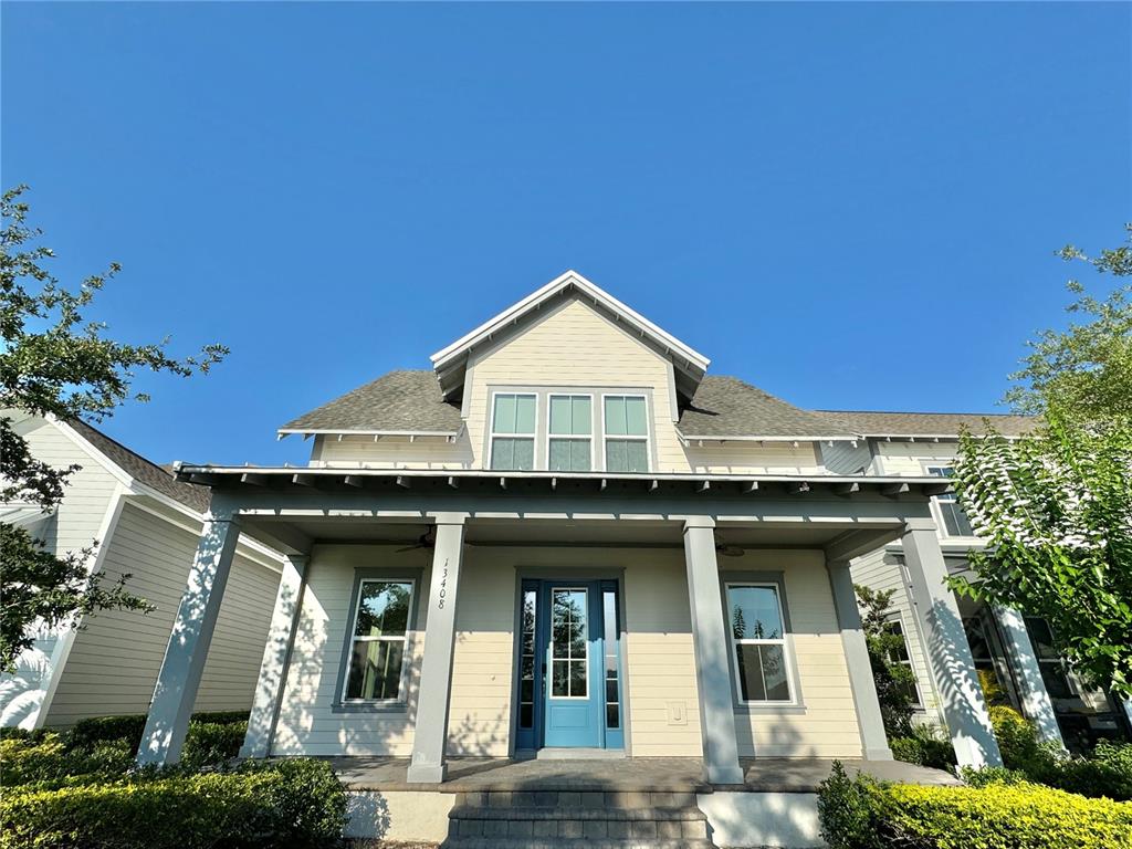 a front view of a house