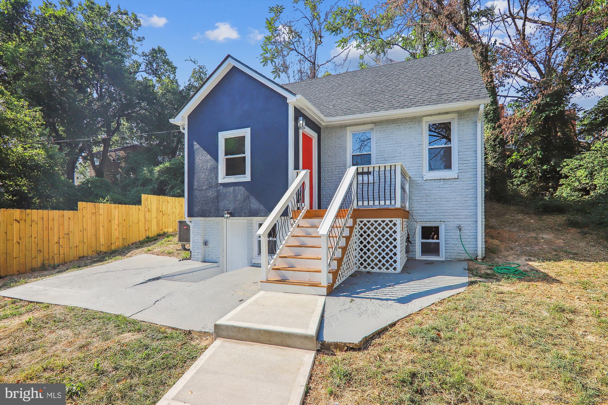 a view of outdoor space yard and front view of a house